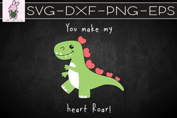 Heart Roar Valentine SVG