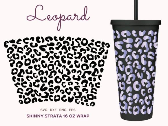Leopard Pattern Strata Cup 22oz SVG