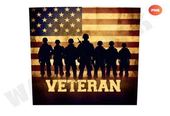 Patriotic Tumbler Military Background