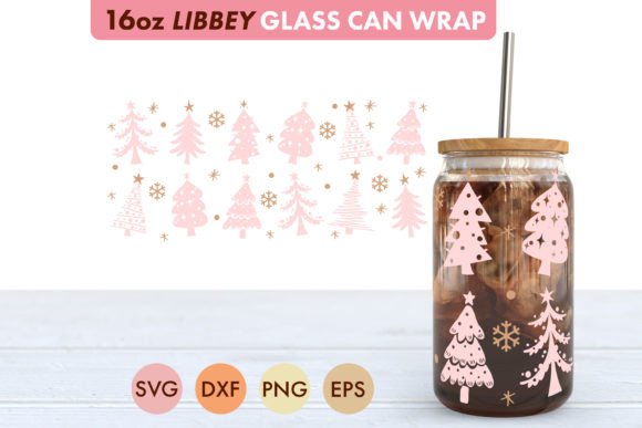 Pink Christmas Tree SVG