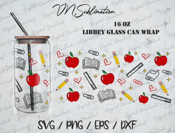 Teacher 16oz Tumbler Design SVG